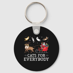 Porte-clés Chats Pour Tous Noël Chat Fun Xmas Femmes Sa
