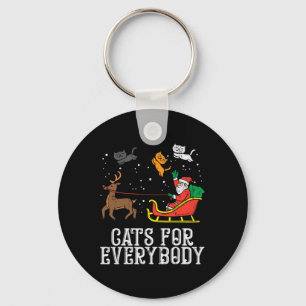Porte-clés Chats Pour Tous Noël Chat Fun Xmas Femmes Sa