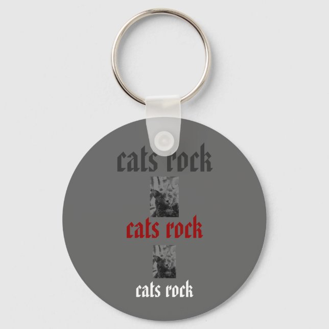 Porte-clés chats rock porte - clé (Recto)