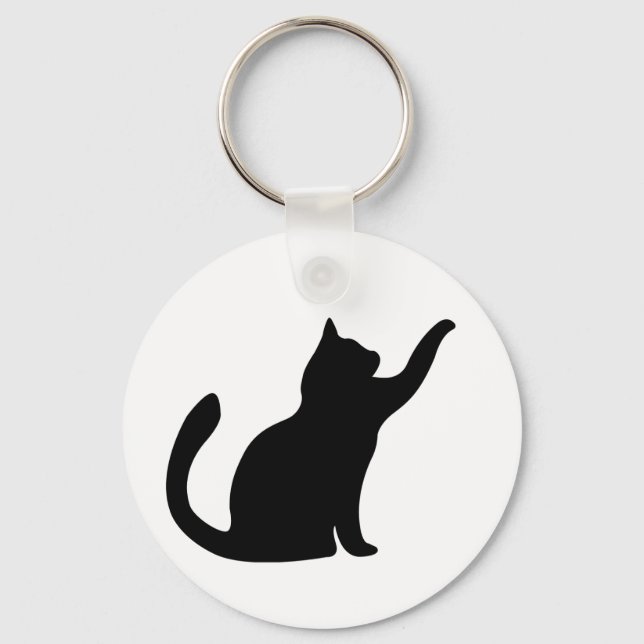 Porte-clés Chats Silhouette  (Recto)
