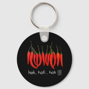 Porte-clés chaud, chaud, chaud, chaud, porte - clé de piment
