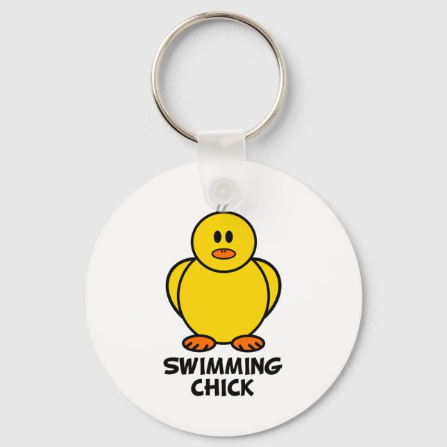 Porte-clés Chaud de natation (Recto)