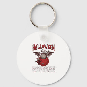 Porte-clés Chaudière ailée de chauve-souris d'Halloween Sorci