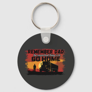 Porte-clés Chauffeur de camion Papa Road Voyage Famille Amour