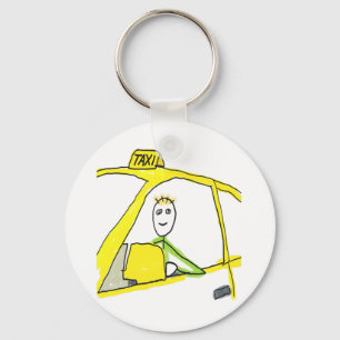 Porte-clés Chauffeur de Taxi Stickman