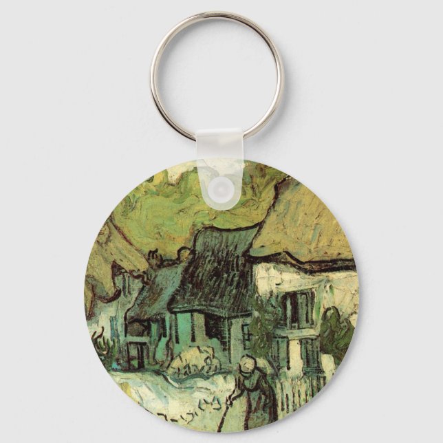 Porte-clés Chaumières à Jorgus par Vincent van Gogh (Recto)