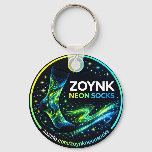 Porte-clés Chaussettes Néon Zoynk (Recto)