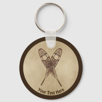 Porte-clés Chaussures À Neige Sur Papier Ancien