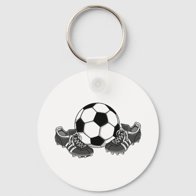Porte-clés Chaussures de balle de football (Recto)