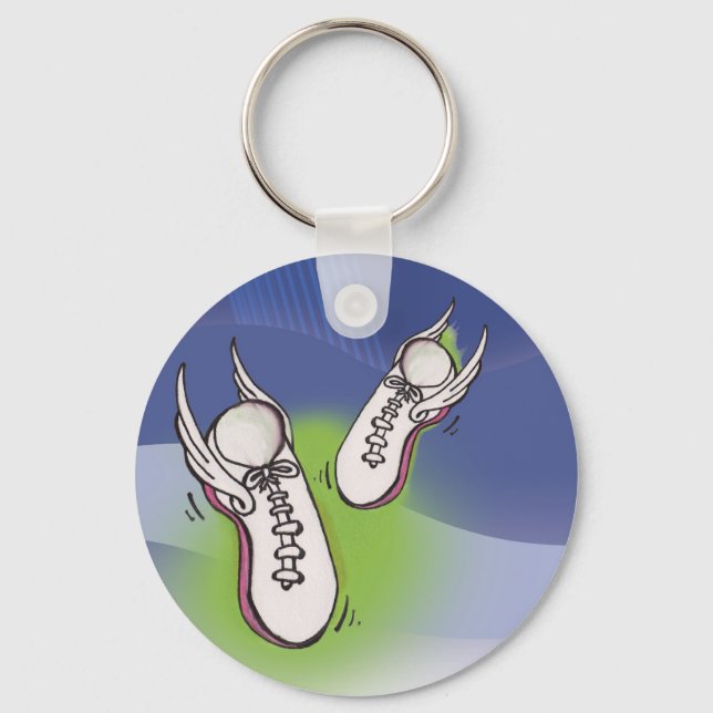 Porte-clés Chaussures de tennis ailées (Recto)