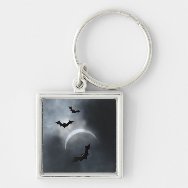 Porte-clés Chauve-Chauve-Halloween éffrayante À Eclipse (Devant)