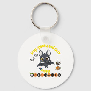 Porte-clés Chauve-Souris D'Halloween éffrayante Et Mignonne