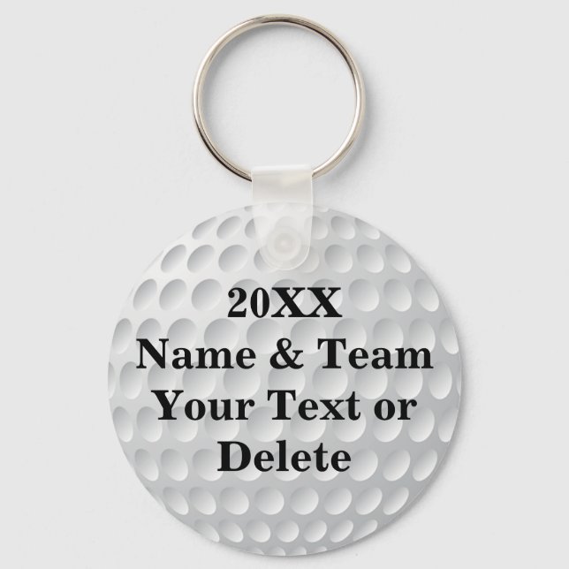 Porte-clés Cheap Golf Party Favors PERSONALIZED (Recto)