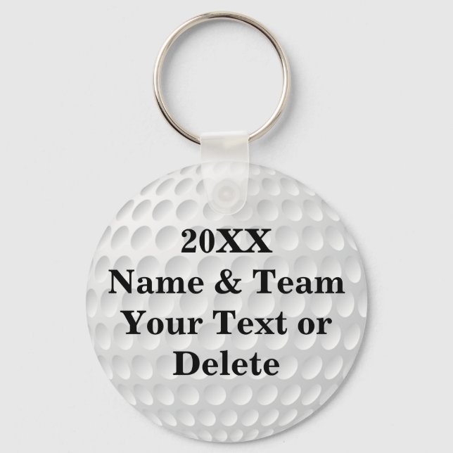 Porte-clés Cheap Golf Party Favors PERSONALIZED (Recto)