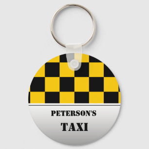 Porte-clés Checkered taxi monogram
