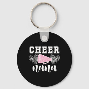 Porte-clés Cheer Nana Coeurs Nana Grand-mère D'une Pom-Pom Gi