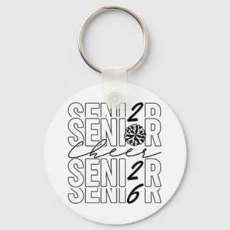 Porte-clés Cheer Senior 2026 Metal Circle Keychain