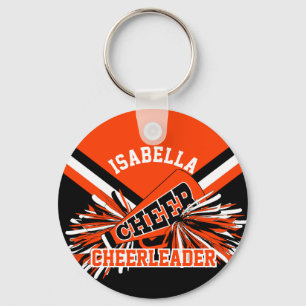 Porte-clés Cheerleader Spirit - Orange, Black and White