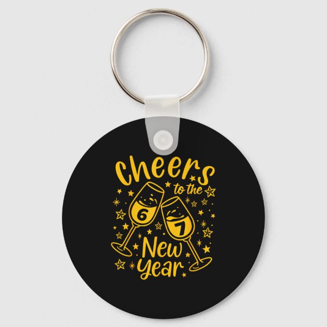 Porte-clés Cheers To The New Year 2026 Funny 67 Meme New Year (Recto)