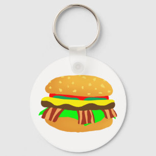 Porte-clés Cheeseburger de lard