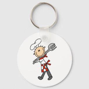 Porte-clés Chef avec pince à salade