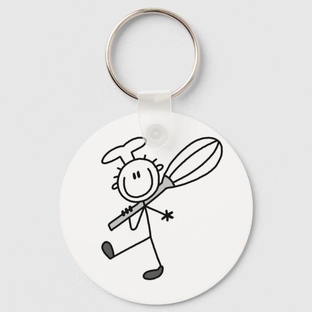 Porte-clés Chef Bâtonnet Avec Fouet (Recto)