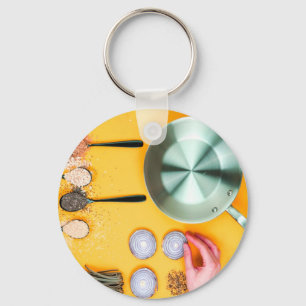 Porte-clés Chef cuisine Pan