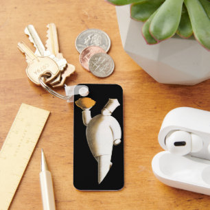 Porte-clés Chef de restaurant Art déco vintage