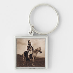 Porte-clés Chef indien vintage de guerre