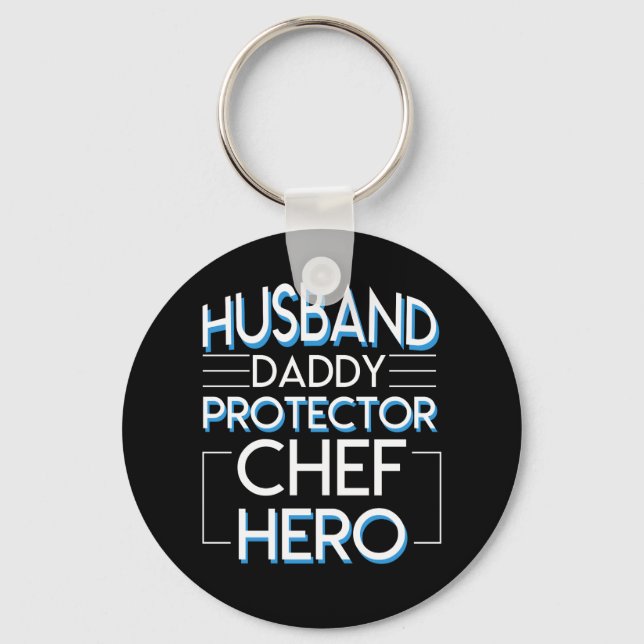 Porte-clés Chef Mari Daddy Protecteur Chef Son (Recto)