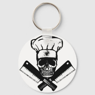 Porte-clés Chef Skull (B&W)