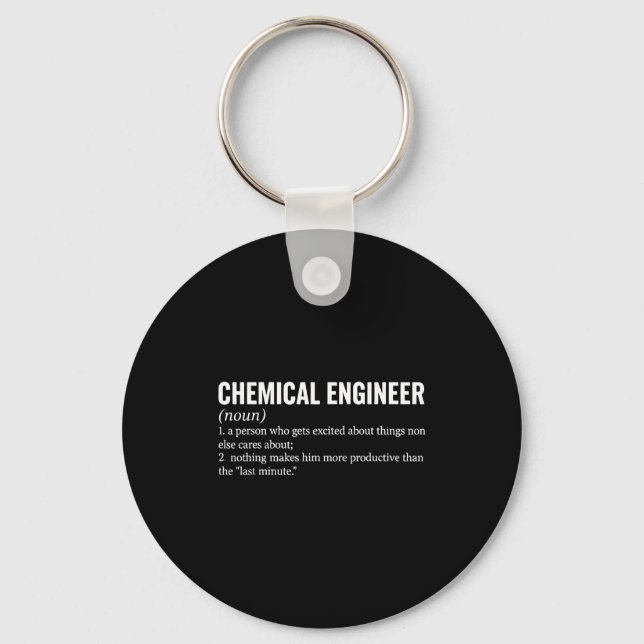 Porte-clés Chemical Engineer Profession Definition Engineerin (Recto)