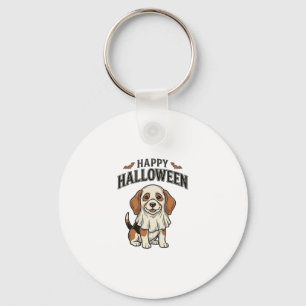 Porte-clés Chemise à gravure vintage de chien fantôme Hallowe