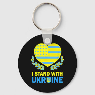 Porte-clés Chemise America Stand With Ukraine Ukrainien Drape