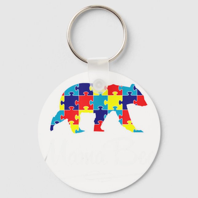 Porte-clés Chemise Autism Mama Bea (Recto)