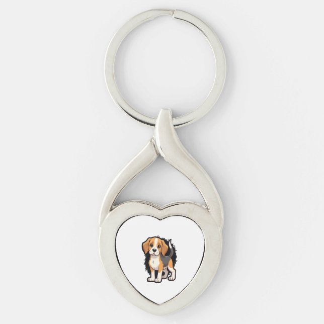 Porte-clés Chemise beagle Chien T (Devant)