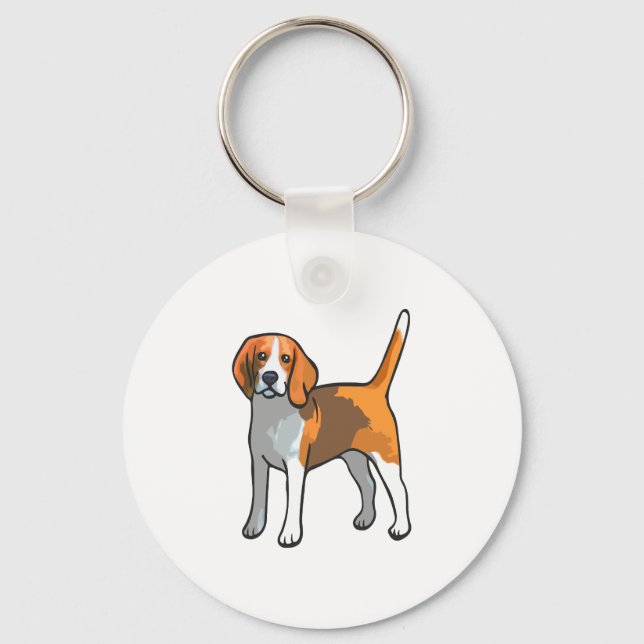 Porte-clés Chemise beagle Chien T (Recto)