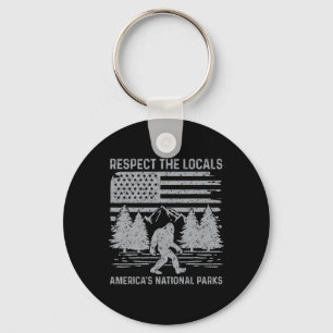 Porte-clés Chemise Bigfoot Respecter les autochtones Grand Pa