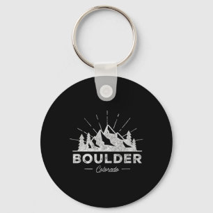 Porte-clés Chemise Boulder Colorado Co Vintage Randonnée Rétr