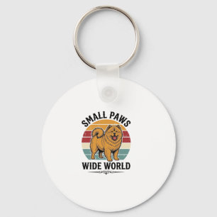 Porte-clés Chemise Chow Chow Petits Pattes Grand Monde Vintag