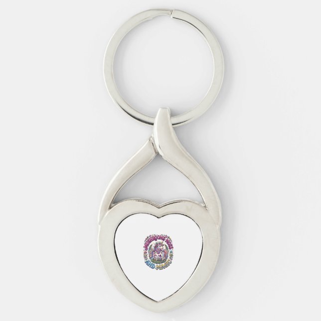 Porte-clés Chemise commerciale Licorne Champignons Mousse et  (Devant)