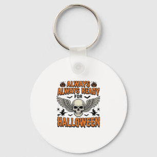 Porte-clés Chemise crâne Halloween Gravure vintage Citation d