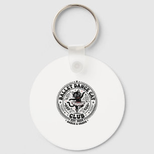 Porte-clés Chemise d'amour de chat de danse de ballet - Danse