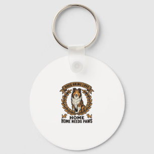 Porte-clés Chemise d'amour de chien Gravure vintage conceptio
