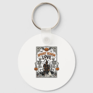 Porte-clés Chemise d'amour de saison effrayante squelette Hal