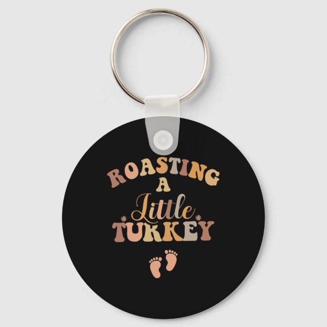 Porte-clés Chemise d'annonce de grossesse de Thanksgiving Aut (Recto)