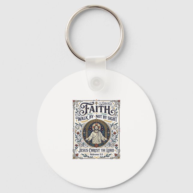 Porte-clés Chemise d'art d'écriture de Jésus Bible Journaling (Recto)