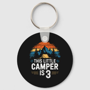 Porte-clés Chemise de camping pour le 3e anniversaire pour en