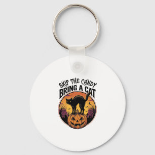 Porte-clés Chemise de chat Halloween pour cadeau d'amant de c