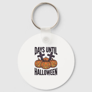 Porte-clés Chemise de compte à rebours d'Halloween Dessin de